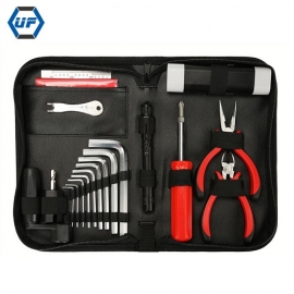 19 in 1 Guitar Repairing Maintenance Cleaning Tool Kit Includes String Organizer & Hex Wrench Set & Files for Ukulele