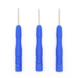 2.0 * 85 mm tournevis de précision de lame noire fendue de poignée bleue de pp bleu pour la réparation iPhone6 ​​& 7