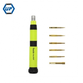 China 6 In 1 Professioneller CRV Mini-Magnetschraubendreher Torx Hex Multi-Bit-Schraubendreher-Set für iPhone 7 Reparatur-Handwerkzeug-Fabrik