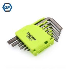 Çin 7 adet Set Dayanıklı Krom-vanadyum Çelik Metrik Kombinasyon Hex Key Allen L-Anahtarı Altıgen Mekanik Araç kiti fabrika