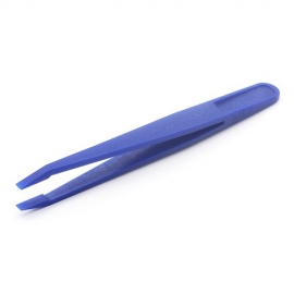 China 93305 cheap price Anti-static Plastic tweezers flat tips tweezers factory
