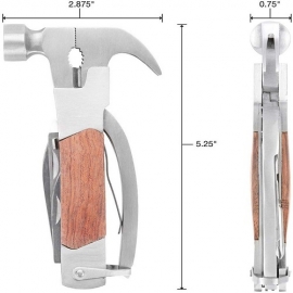 Strumenti avanzati martello 14 in 1 | Strumenti di utilità per usi domestici, esterni e di lavoro | Martelli, pinze, cacciaviti, lame di gocciolamento, apriscatole e altro