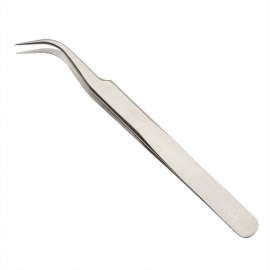 Factory Eyelash Extension Tweezers High Quality Hand Stainless Steel Curved Tweezers