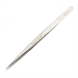 Factory ST-11 Fine Straight Tip Stainless Steel Tweezer 140mm for Electronic Device Repair Performance