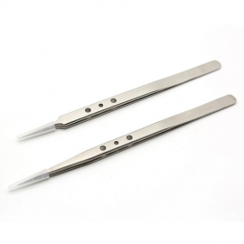 High Precision Tweezer With Hole Heat Dissipation Anti-slip Tweezers For Precision Electronic Components