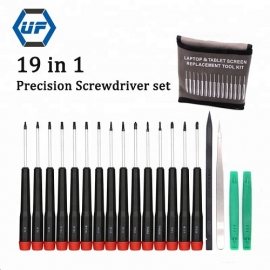 King's dun Set di cacciaviti di precisione professionale 19 in 1 Kit di strumenti di riparazione elettronica magnetica con custodia in nylon resistente