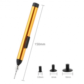 China Dun dun do rei IC SMD Caneta de Sucção 3 Cabeçalhos de Sucção Anti-estática Solda Desoldering Reparação Ferramentas Manuais fábrica