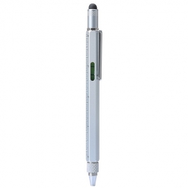 China Kings'dun New creative Mini Gift Promotion Ads Screwdriver Tool Metal Pocket Pen Screwdriver with Ballpoint pen/ Ruler/Spirit level factory