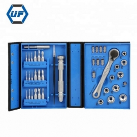 China Kingsdun 41 in 1 Universal Daily Use Tools Kit Screwdriver Rachet Spanner for Household Work factory