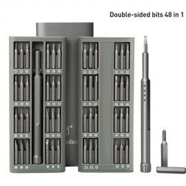 Kingsdun 48 Bits Multi Laptop PC Juego de Destornilladores de Precisión de Bolsillo para Teléfono Celular Juego de Herramientas de Reparación para iPhone Samsung Xiaomi