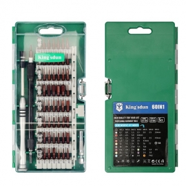 Kingsdun 60 em 1 Magnetic Driver Kit com 56 Mini Multi Bit Define Kit de Ferramentas de Reparo Profissional