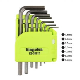 Kingsdun 8 pcs de Alta Dureza Estrela Chave Torx Hex Chave Allen Chave T5 T6H T7H T8H T9H T10H T15H T20H