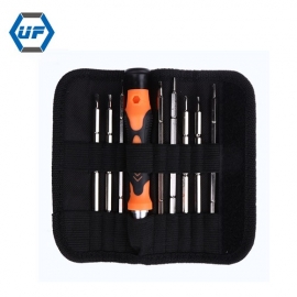 La fábrica de China Juego de destornilladores Kingsdun 9 in1 Torx T5 / T6 / T8 Bit de doble cabeza para teléfono móvil Computadora portátil Gafas Reparación de herramientas Kit