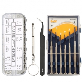 China Kingsdun kit de reparo de óculos de sol kit de reparo de óculos de sol com ferramenta de pinça de chave de fenda com ponta de parafuso fábrica