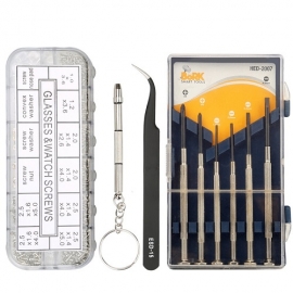 Kingsdun glasses repair kit sunglasses repair kit with nose pad screw screwdriver tweezers tool