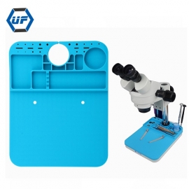 Piattaforma di manutenzione per tappetino da scrivania con microscopio in silicone per isolamento termico Kingsdun per microscopio BGA Strumento di riparazione per saldatura