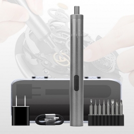 China Kingsdun Cordless Electric Screwdriver Set 8Pcs Charging Adjustable Torque Electric Repair Tool Set factory
