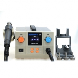 Kingsdun New Maintenance Welding 990+ Hot Air Gun Soldering Iron LCD SMD Rework Station