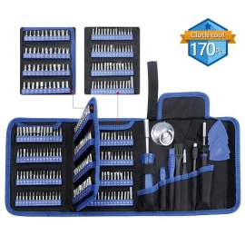 China Precision Screwdriver Set 170 Piece Screwdriver Repair Tool Combo Kit in A Household Fixing Bag factory