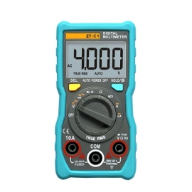 The new ZT-C1 true RMS AC DC voltage current resistance ohm frequency continuity automatic range digital multimeter