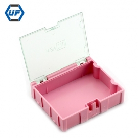 China UF-TOOLS Plastic Mini SMD Component Storage Box with 3#-pink factory