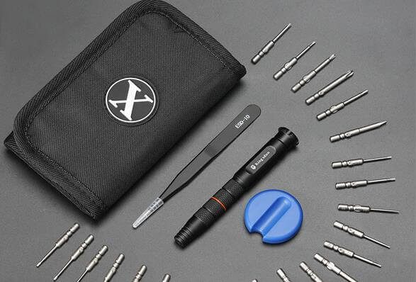 Kingsdun 24 1 높은 품질 정밀도 멀티 도구 드라이버 세트 휴대 전화 수리 도구 휴대용 소프트 가방